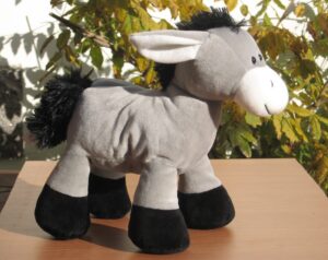 Peluche « Âne sourire »