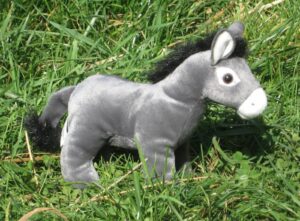 Peluche CE Ane gris fonce