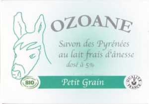 Savon bio au lait frais d'ânesse et à l'huile essentielle de petit grain